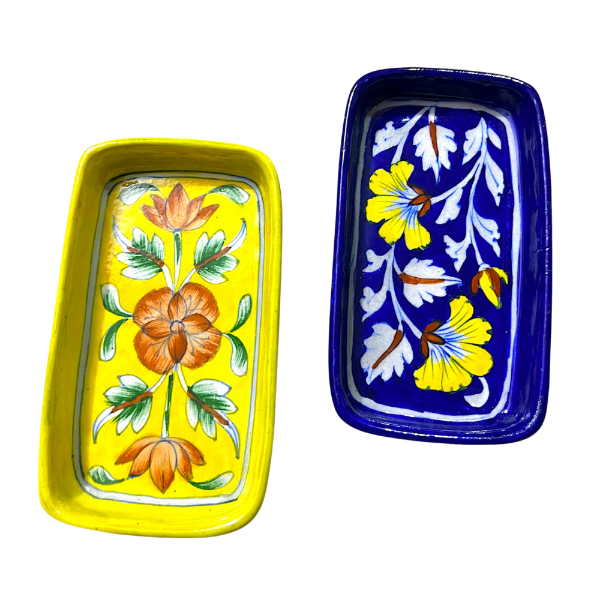 Blue Pottery Tray