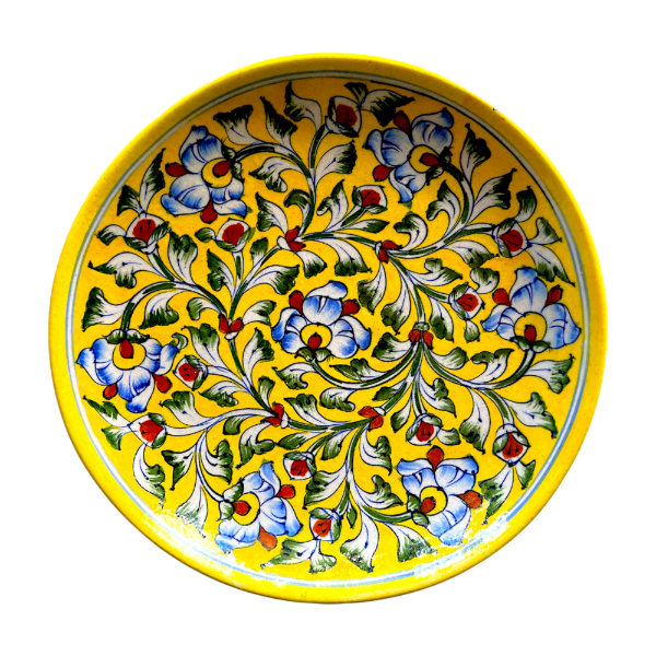 Blue Pottery Plates Pattern 2